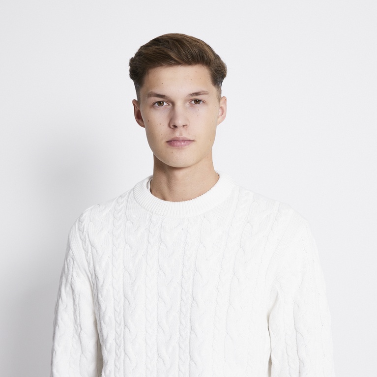 Cable-knit sweater "Tage" Offwhite 2